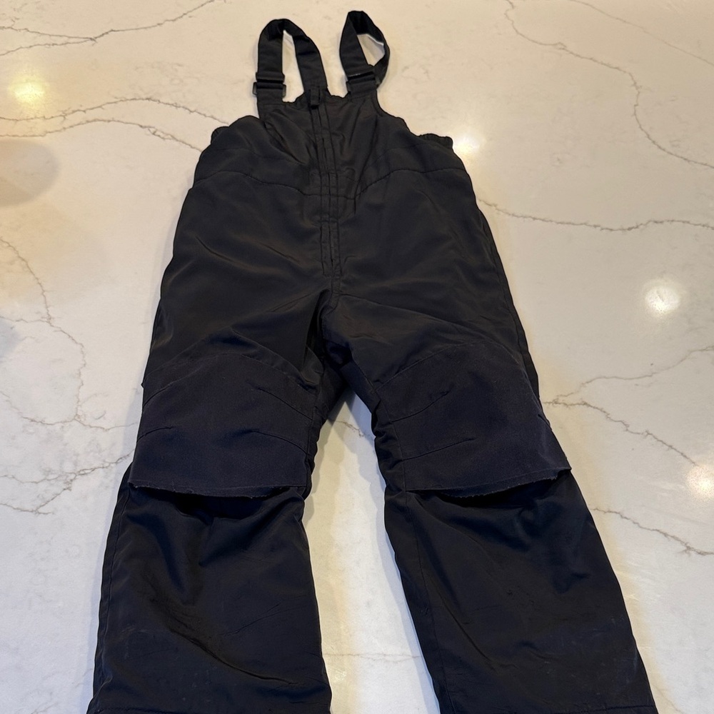 Lands' End Black Kids Snow Overalls